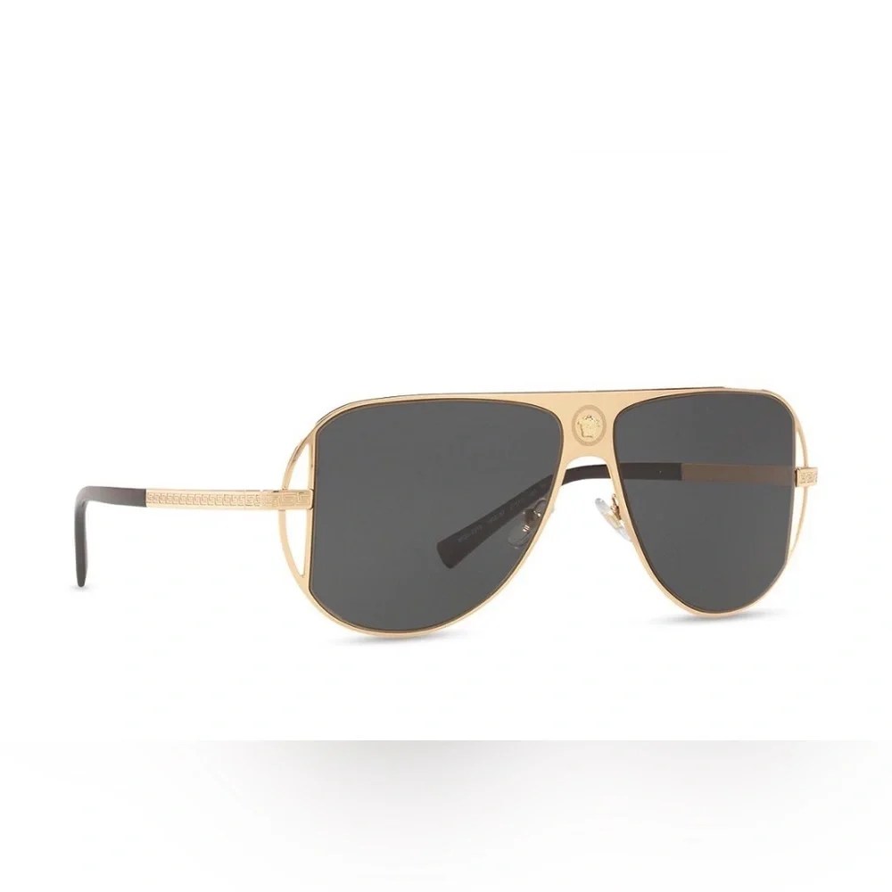Versace Gold and Black Sunglasses